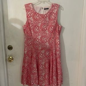 Tommy Hilfiger Coral Lace Dress Size 16.